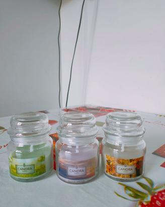 set 3 candele profumate