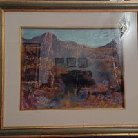 Dipinto Aldo Borgonzoni "MEMORIA ARCHEOLOGICA"