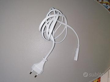 Cavo alimentazione figura 8 bianco 140 cm