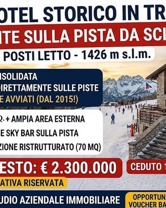 Hotel direttamente sulla pista da sci + skybar