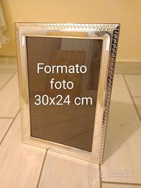 Cornice foto in argento 925 – Nuova 30×24 cm