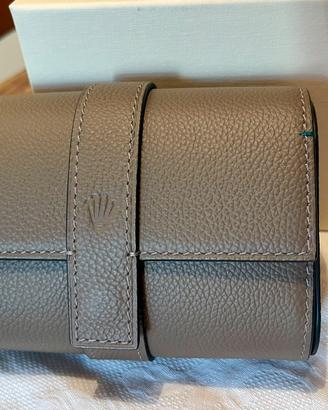 Rolex Pochette Porta Orologio In Pelle Nuovo