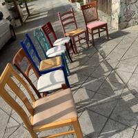Sedie in legno miste