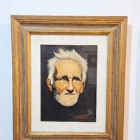 Edo Tavellini - Ritratto Uomo - Olio su Velluto