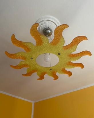 Lampadario sole cameretta bambini Atom