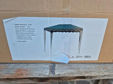 gazebo 3x2 mt