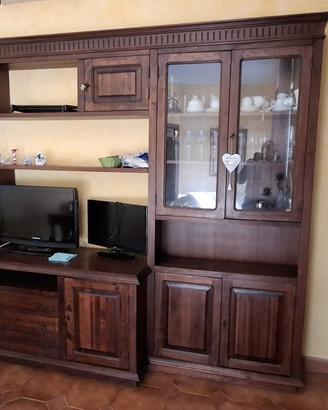 Parete attrezzata soggiorno arte povera