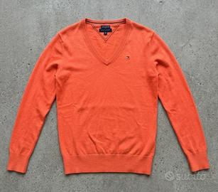 Maglione Tommy Hilfiger Arancione Donna S Nuovo