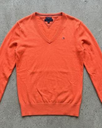 Maglione Tommy Hilfiger Arancione Donna S Nuovo