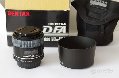 Obiettivo Pentax DFA MACRO 50mm F2.8 boxed sacca