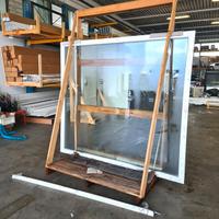 finestra vetrata per uffici usata