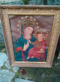 tela anni 50 rarissima che raffigura la madonna