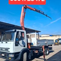 iveco eurocargo con gru e ribaltabile 