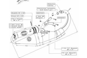 Scarico Leovince HAND MADE TT BLACK Yamaha Bws 50