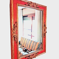 SPECCHIO ANTICO A PARETE IN LEGNO