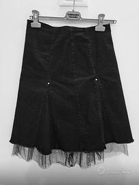 Gonna in jeans Liu Jo con tulle e strass