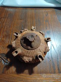 Grolla dell'amicizia di Aosta artigianale in legno