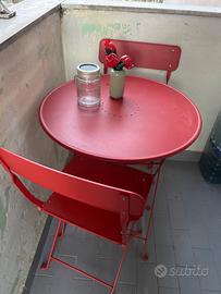 Sedie con tavolo pieghevoli