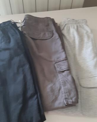 3 pantaloni  bambina 10-12 anni 