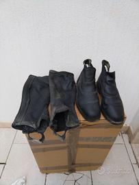scarpe equitazione e ghette 