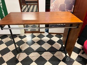 Carrello porta pantaloni in legno