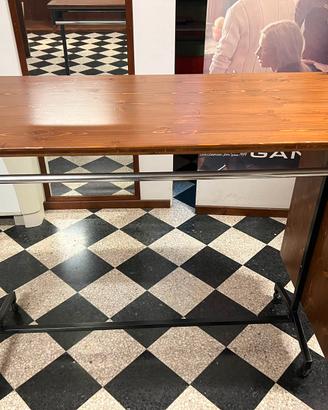 Carrello porta pantaloni in legno