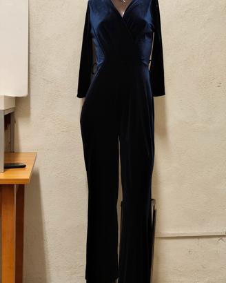 tuta elegante velluto 
