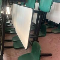 Kit Tavolo Mensa con 4 Sedie Fisse