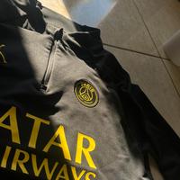 Felpa Nera e gialla psg x jordan