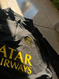 Felpa Nera e gialla psg x jordan