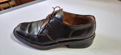 Scarpe uomo Shoes Techno in pelle marrone scuro 42