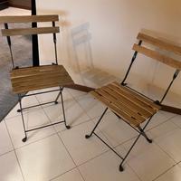 DUE SEDIE LEGNO IKEA