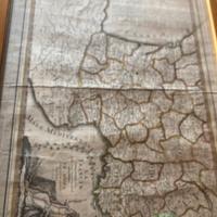 Carta geografica 1794 La Francia stampa italiana