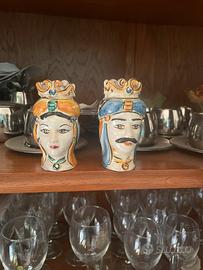 Teste di moro ceramica di Caltagirone