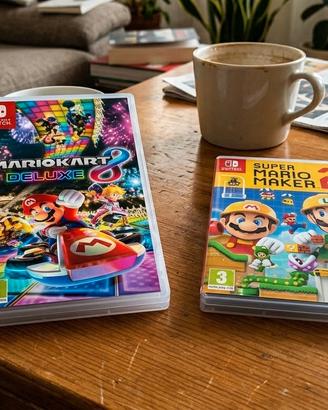 Mario kart deluxe+ super Mario maker 2 
