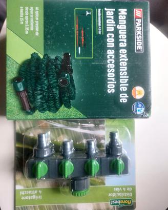 tubo flessibile da giardino e irrigatore
