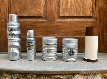 Lotto 5 antichi termos Velox vetro corazzato