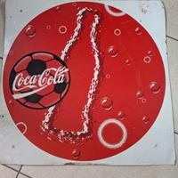 Insegna coca cola alluminio cm 62x62
