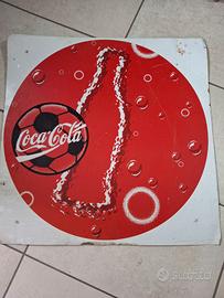 Insegna coca cola alluminio cm 62x62