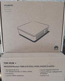 router TIM + terminale Huawei per la fibra