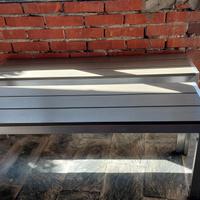 2 panche in alluminio