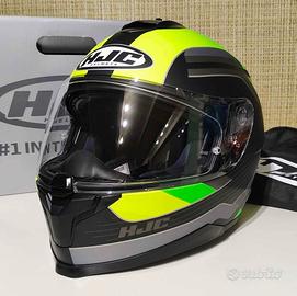 Casco Integrale HJC C70N - Nero Opaco/Giallo - S