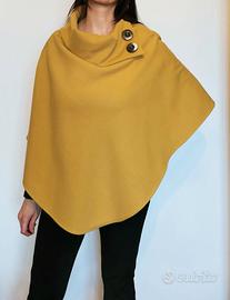 Poncho color ocra elegante e versatile