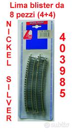 Blister 8 binari (4+4) nickel silver - Lima Italia