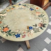 Tavolino da salotto anni 50'/60' base in ottone