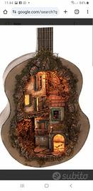 arte presepiale all'interno di chitarre classiche 