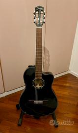 Chitarra classica Fender CN-140SCE Thinline Black