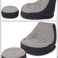 Poltrona con pouf gonfiabile