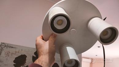 plafoniera con faretti alogeni 