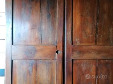 Ante anni '30 da arredo in legno di olmo 